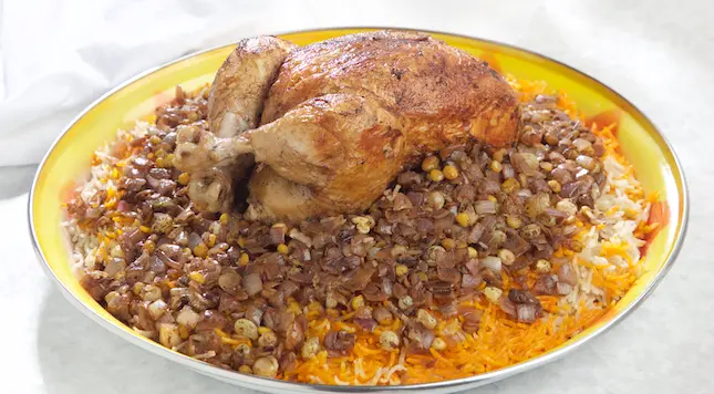 مجبوس الدجاج الكويتي