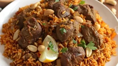 طريقة عمل كبسة اللحم السعودية